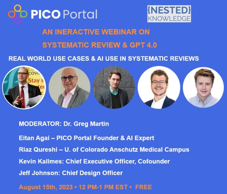Read more about the article Systematic Review and GPT 4.0 — Live Presentation